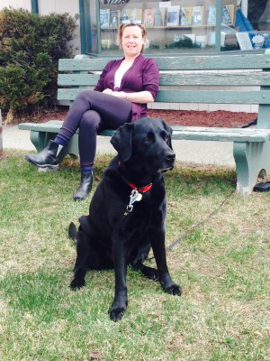 June & Nina outside the Festival Gallery in Waitsfield