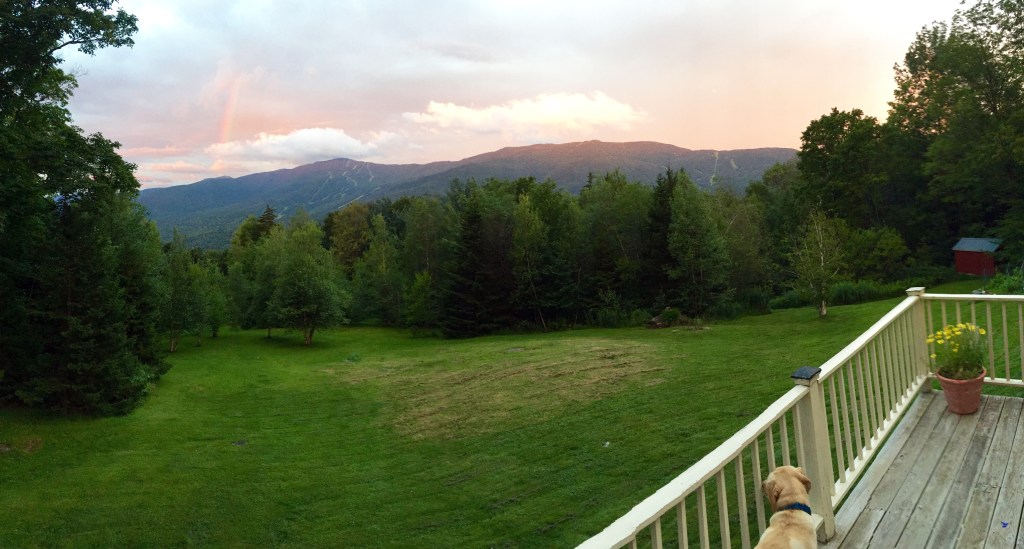 Linus sees a rainbow.